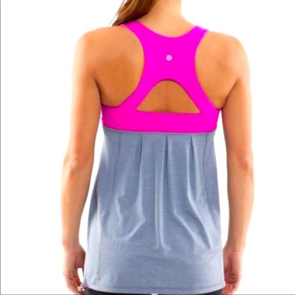 Lululemon "Run Your Heart Out" Pink + Gray 4